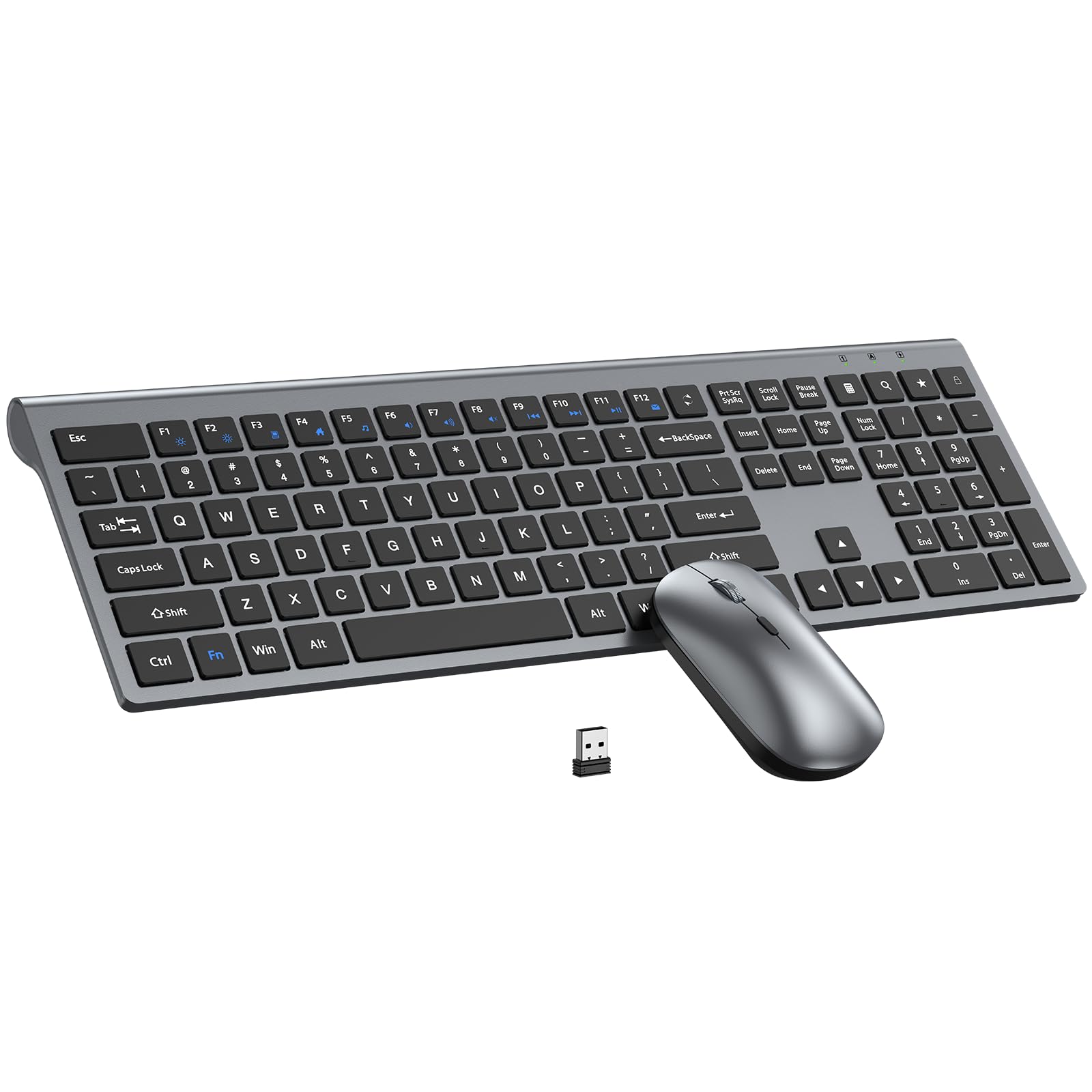 Amazon.com: Wireless Keyboard and Mouse Combo, Full Size Keyboard